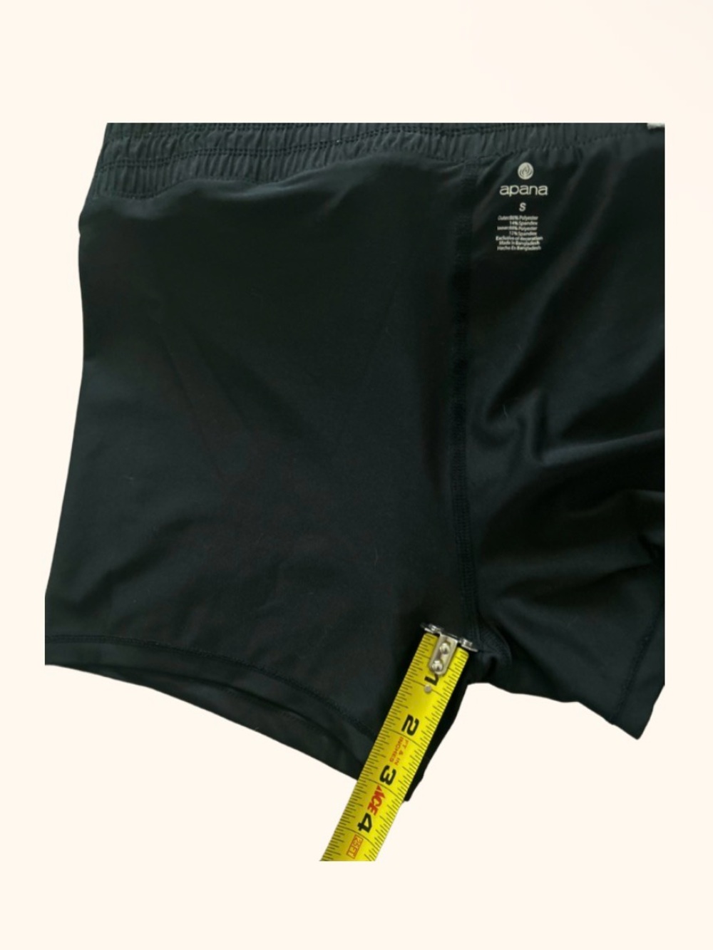 Apana Black Mini Skort Athletic Drawstring Skort Pockets - Picture 9 of 9